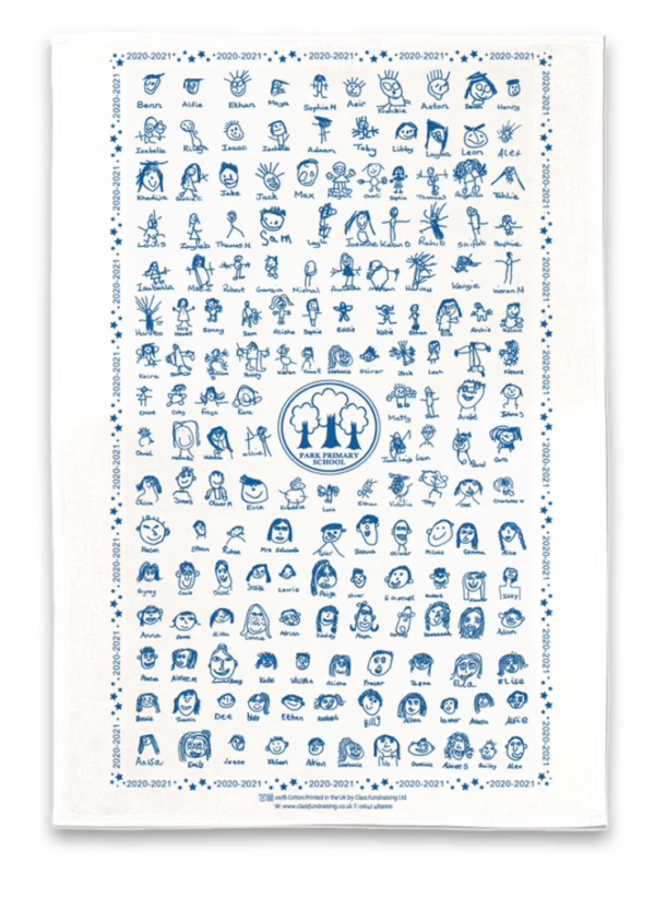 Brighton girls PREP self portrait tea towel